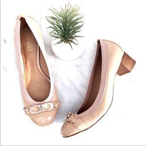 COACH Tandy Cap Toe Pump Light Pink/Nude Size:9